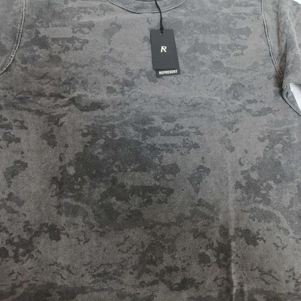 REPRSENT HEAVYWEIGHT INITIAL T-SHIRT CAMO SHIRT - MEDIUM