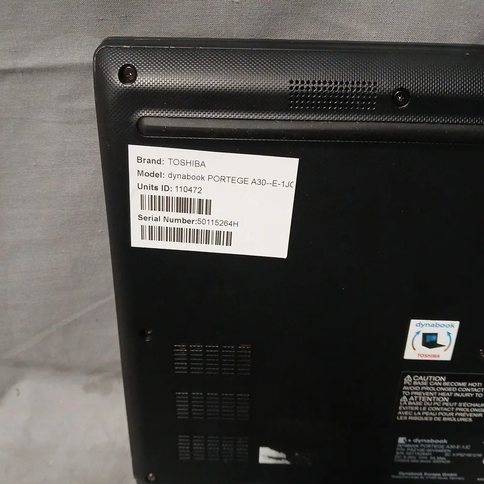 DYNABOOK PORTÉGÉ A30-E-1JC LAPTOP (TOSHIBA BRAND)