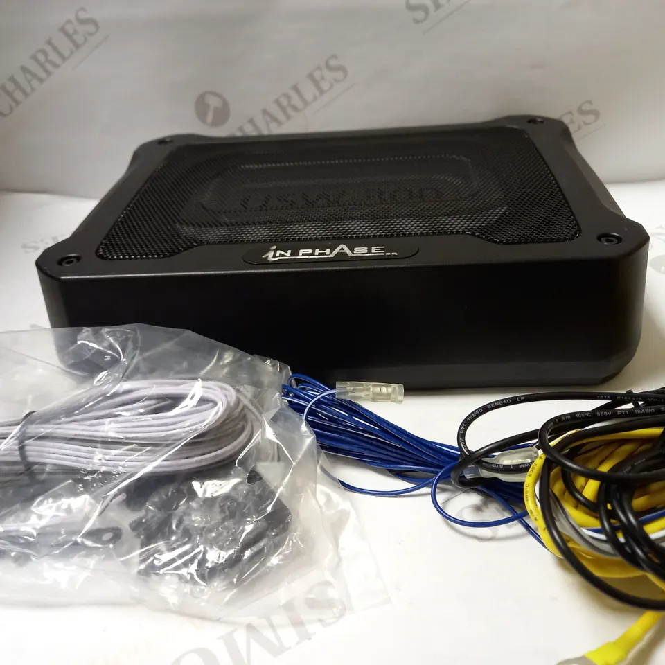 IN PHASE CAR AUDIO USW300 300W UNDERSEAT ULTRA SLIM COMPACT ACTIVE SUBWOOFER