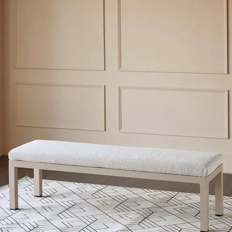 BOXED DANETTI MINORI NATURAL GARDEN 3 SEATER BENCH WITHOUT BACKREST