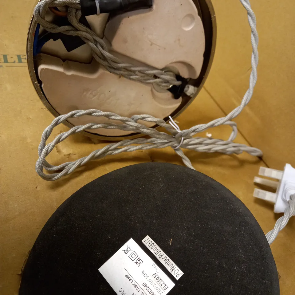 JOHN LEWIS & PARTNERS REVIVAL TASK LAMP, ROTARY SWITCH, DIMMABLE, CLEAR GLASS SHADE, POLISHED NICKEL FINISH