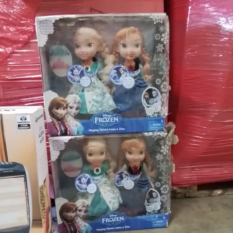 PALLET OF ASSORTED HOUSEHOLD PRODUCTS AND ITEMS TO INCLUDE;FROZEN DOLLS,HALOGEN 1200W HEATER,METAL BED