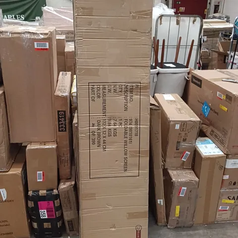 BOXED FOLDABLE WILLOW SCREEN - DARK BROWN (1 BOX)