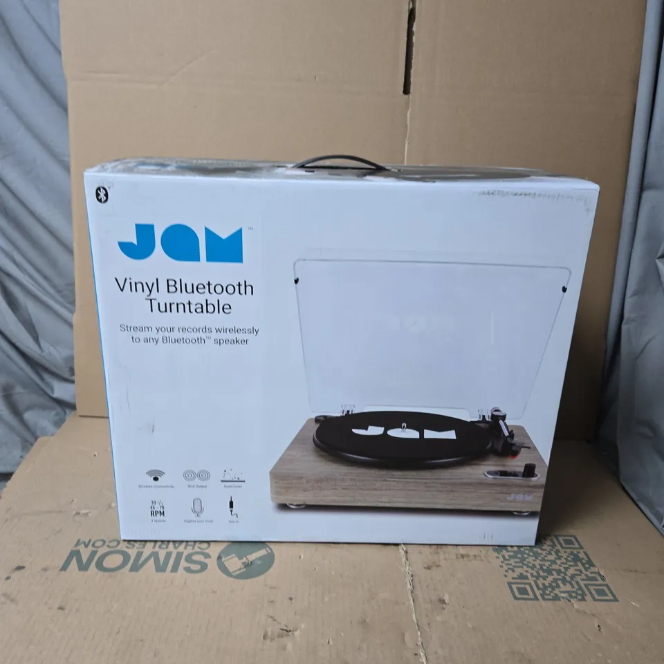 BOXED JAM VINYL BLUETOOTH TURNTABLE 