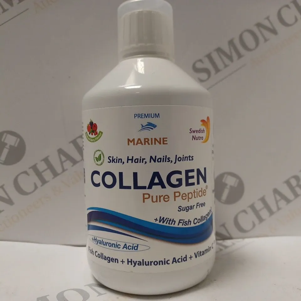 SWEDISH NUTRA SUPPLEMENTS COLLAGEN MARINE PEPTIDE 500ML