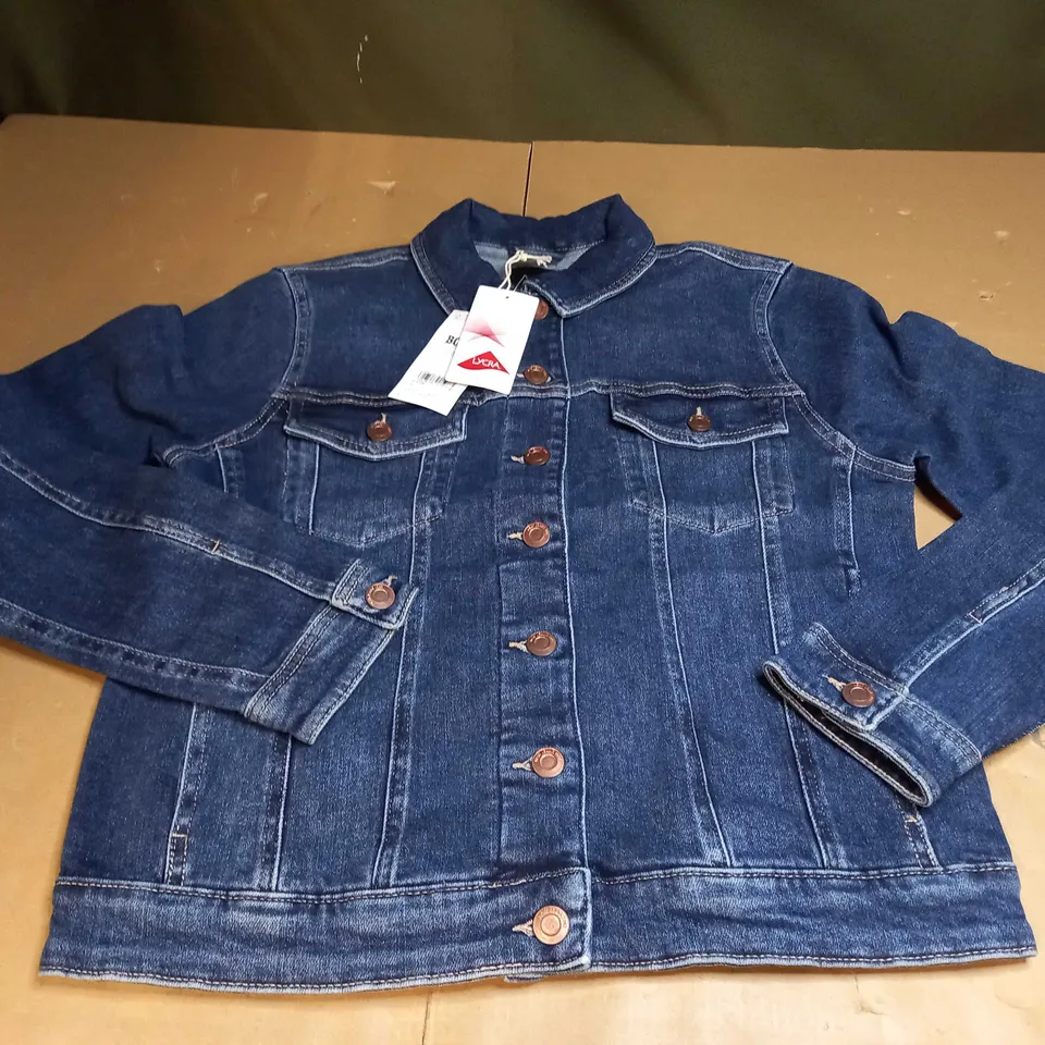 WOMENS HIGH DENIM JACKET SIZE 10