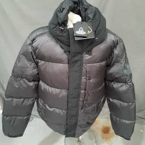 ZAVETTI CANADA TRIVIO PUFFER JACKET IN ASPHALT/BLACK SIZE L