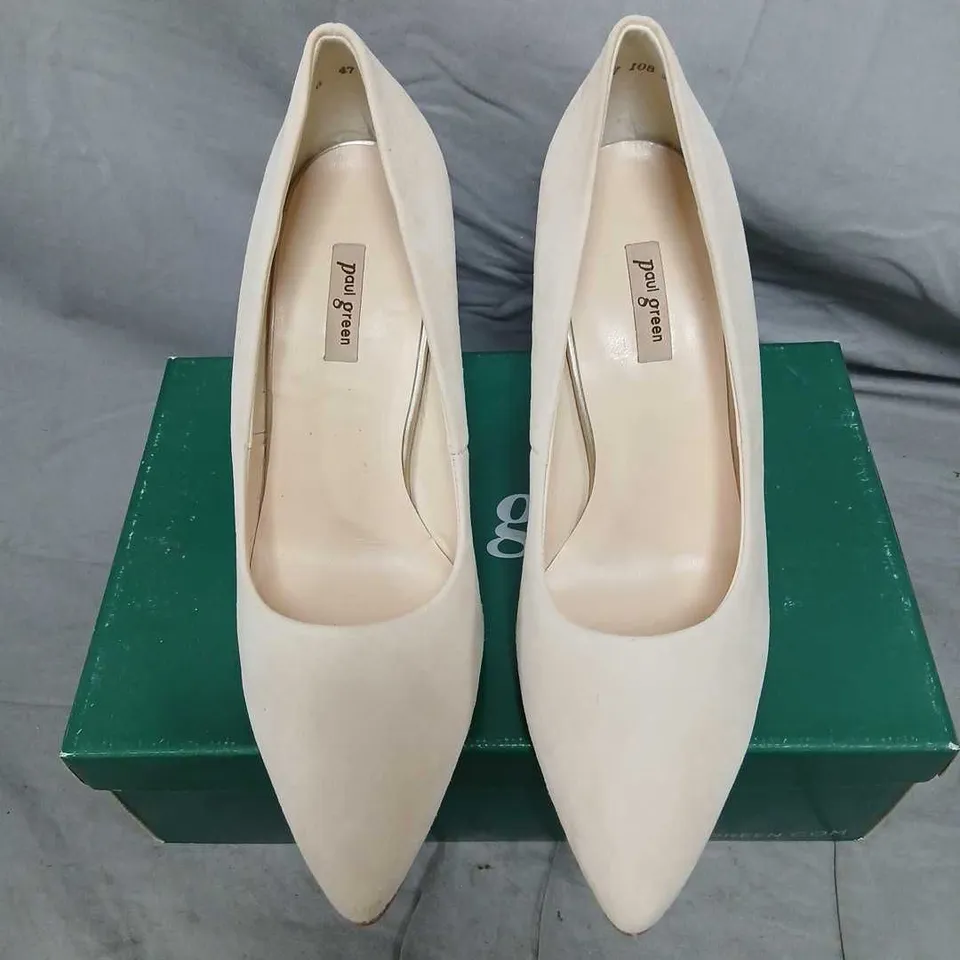 PAUL GREEN BISCUIT BEIGE HIGH HEEL SHOES – UK 6