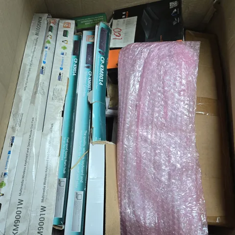 APPROXIMATELY 15 ASSORTED ELECTRICAL PRODUCTS TO INCLUDE KEYBOARDS, ENCLOSURES ETC - COLLECTION ONLY 