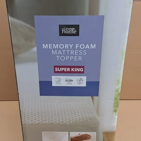 BOXED MEMORY FOAM MATTRESS MATTRESS TOPPER - SUPER KING