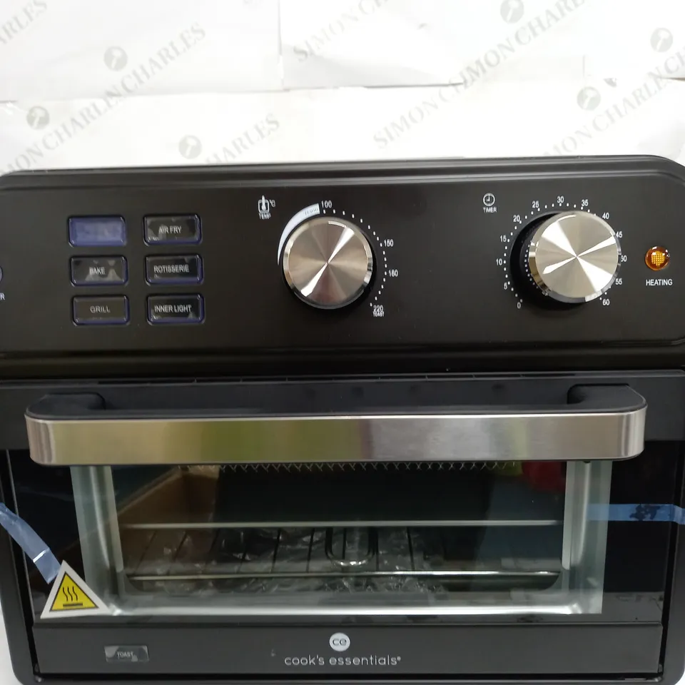 COOK'S ESSENTIAL 21-LITRE AIRFRYER OVEN IN BLACK