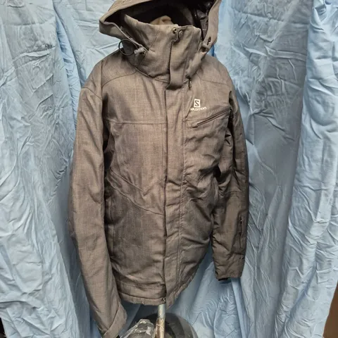SALOMON MEN'S OUTDOOR JACKET WITH HOOD – SIZE L