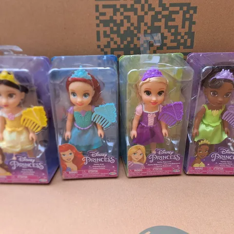 LOT OF 4 BRAND NEW DISNEY PRINCESS PETITE DOLLS