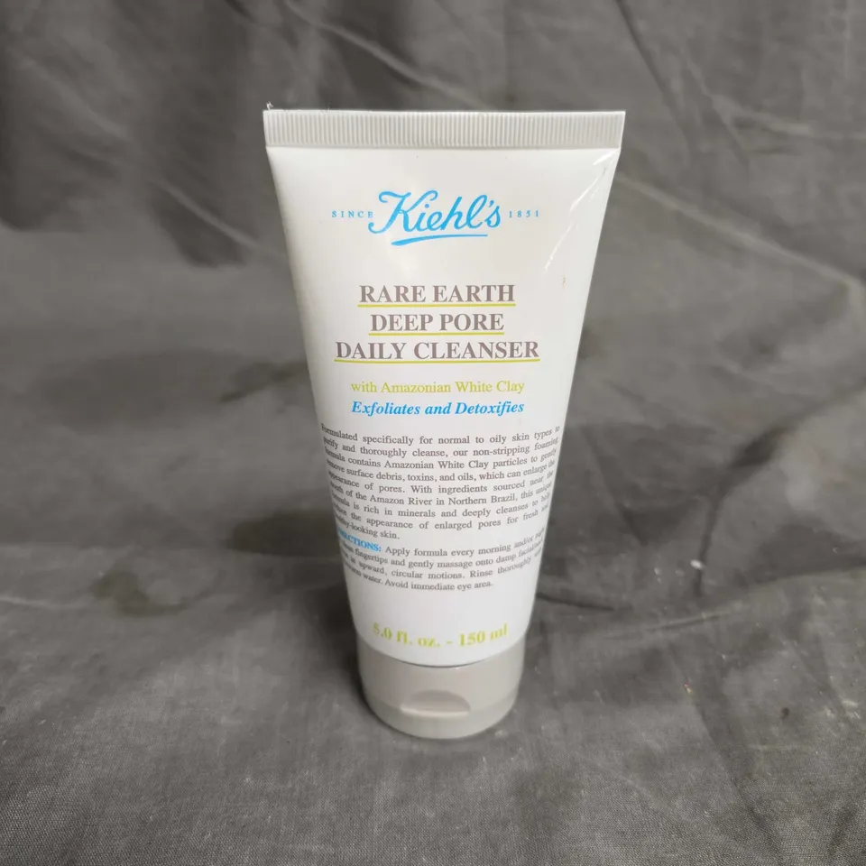 SEALED KIEHL'S RARE EARTH DEEP PORE CLEANSER 150ML