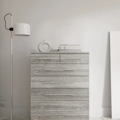 PRAGUE 4 + 2 CHEST OF DRAWERS - COLLECTION ONLY