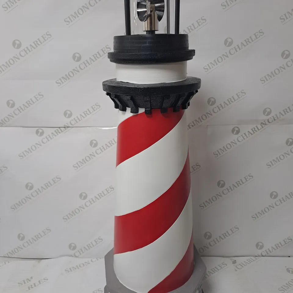 GARDEN REFLECTIONS XL SOLAR ROTATING 80CM LIGHTHOUSE