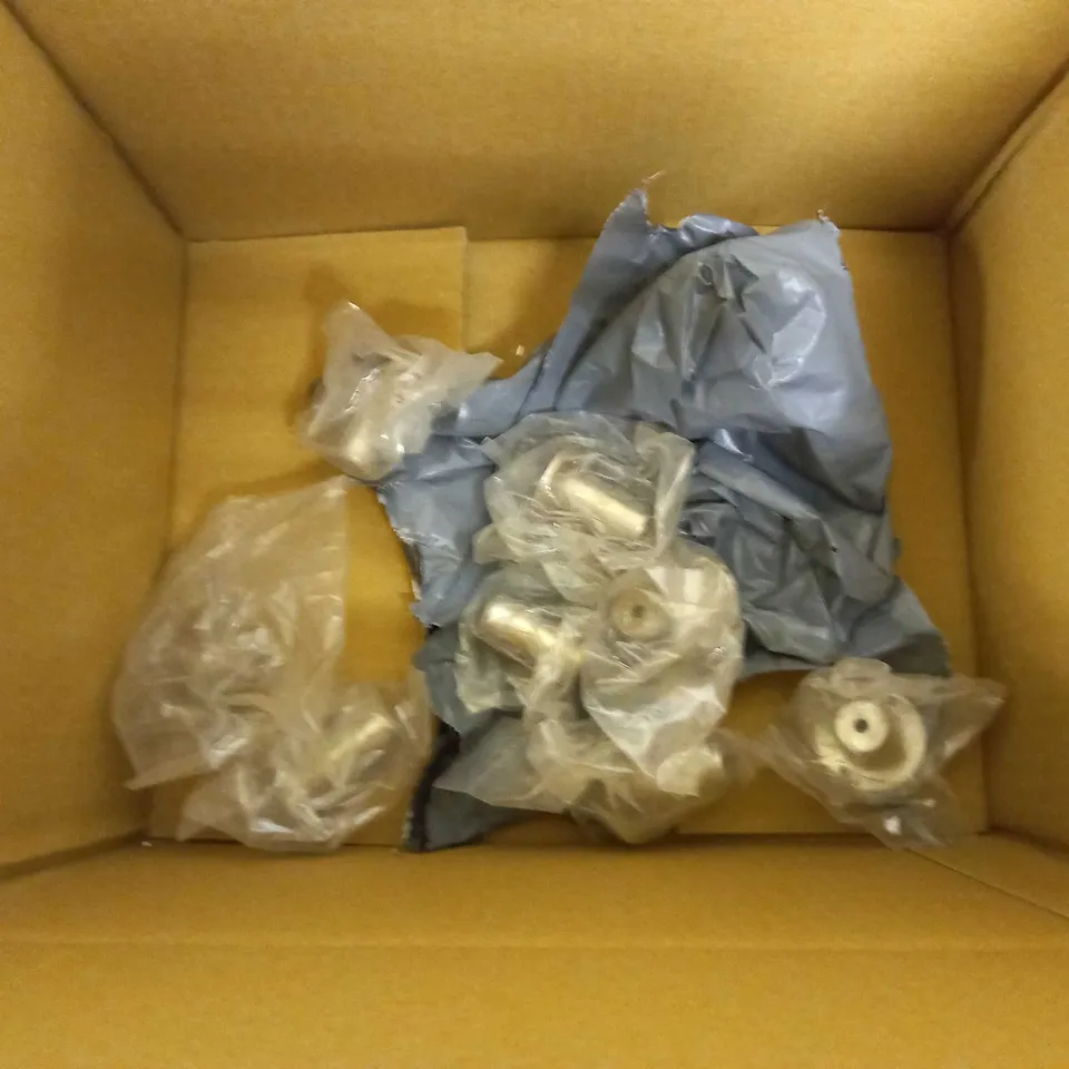 BOX OF APPROX 8 STAINLESS STEEL COMPONENTS