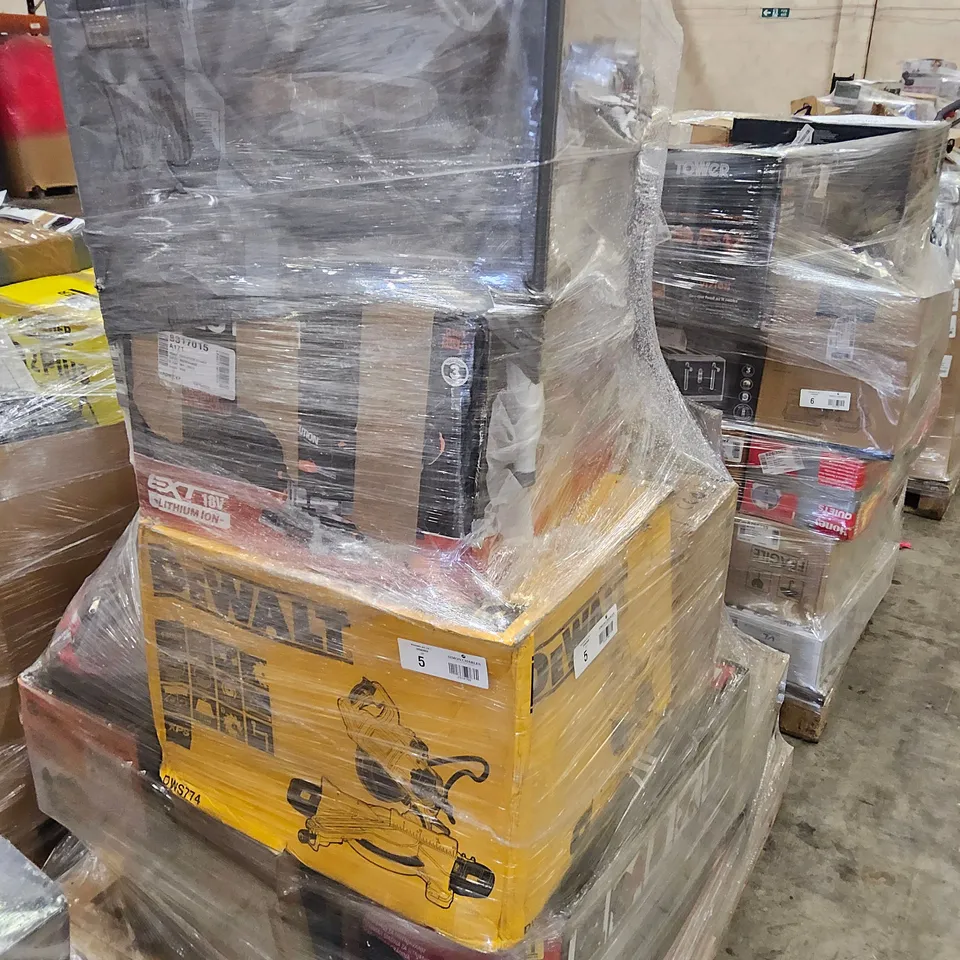 PALLET OF APPROXIMATELY 23 UNPROCESSED RAW RETURN HOUSEHOLD AND ELECTRICAL GOODS TO INCLUDE;