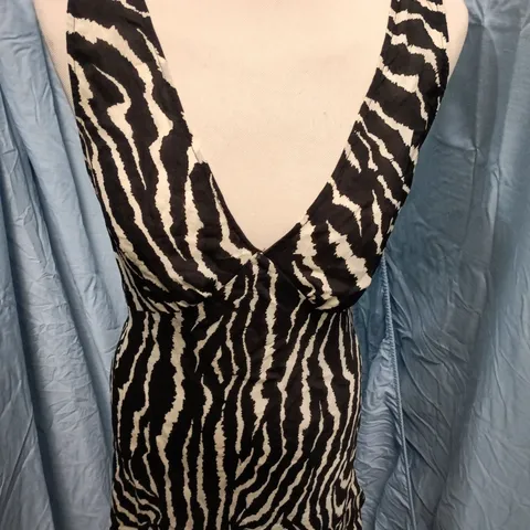 RΓALISATION ZEBRA PRINT WRAP DRESS β WOMEN'S, SIZE M