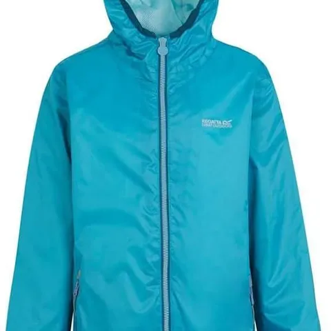BRAND NEW REGATTA KIDS LEVER II WATERPROOF WALKING JACKET IN TAHOE BLUE SIZE UK 9-10 YEARS