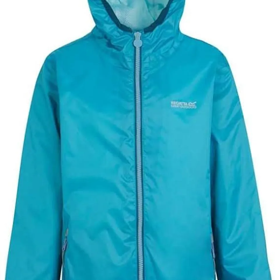 BRAND NEW REGATTA KIDS LEVER II WATERPROOF WALKING JACKET IN TAHOE BLUE SIZE UK 9-10 YEARS