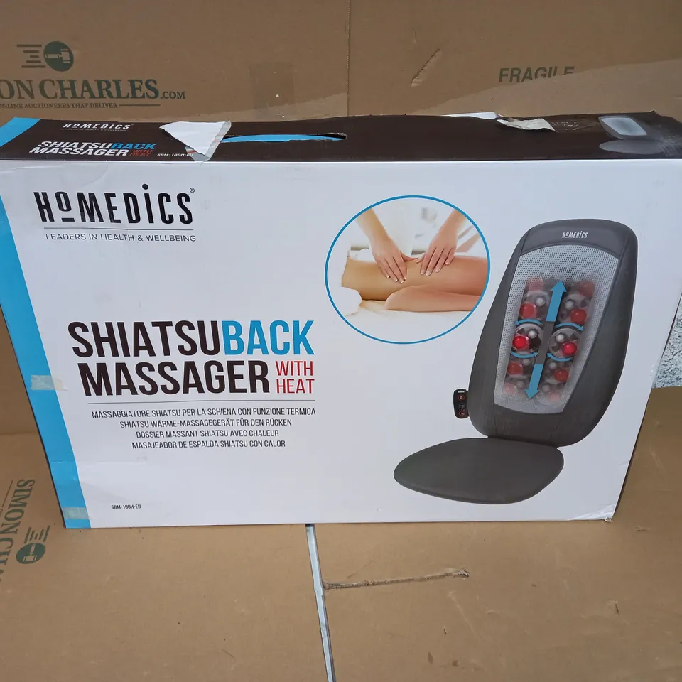 BOXED HOMEDICS SHIATSU BACK MASSAGER SBM-180H-EU