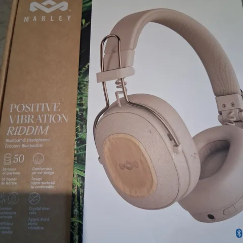 BOXED HOUSE OF MARLEY POSITIVE VIBRATION RIDDIM BLUETOOTH HEADPHONES