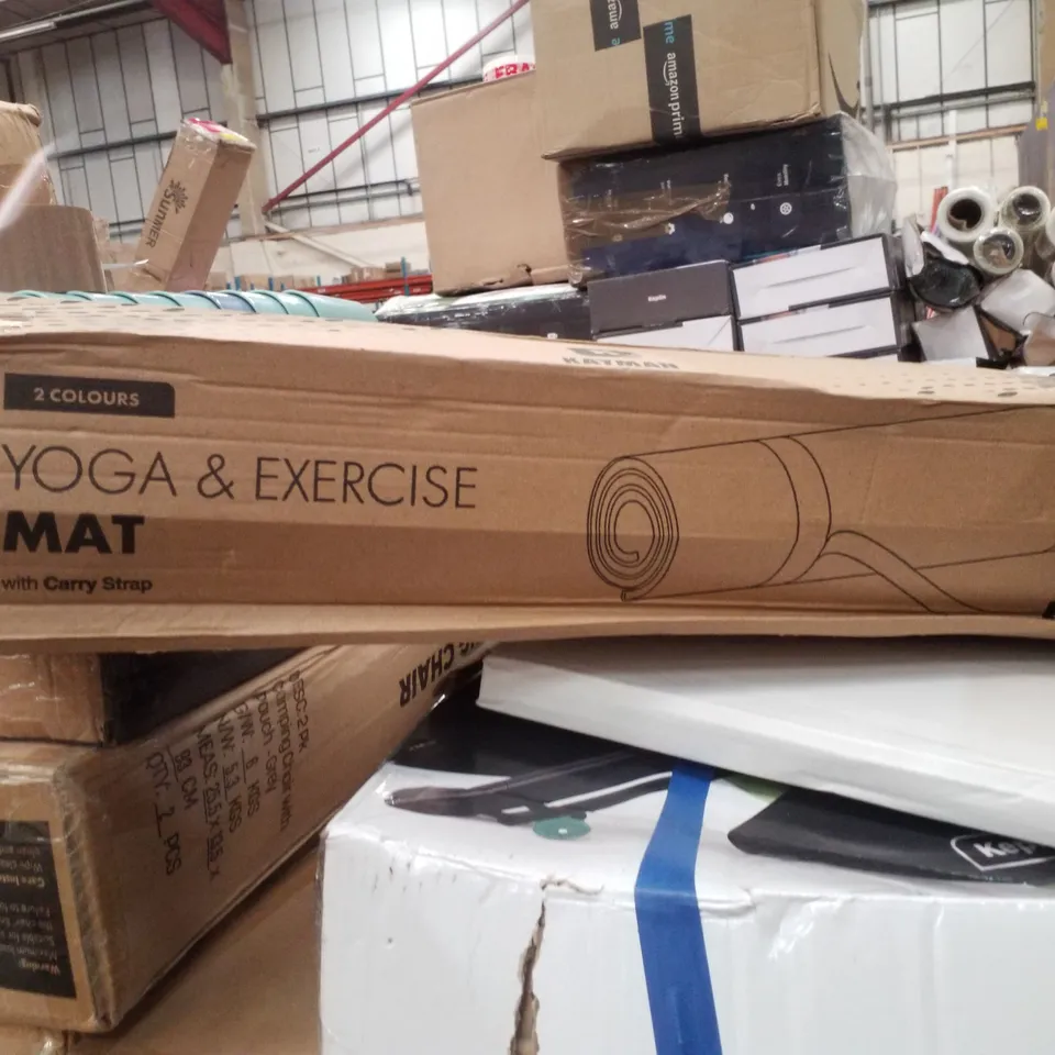 BOXED KAYMAN YOGA & EXERCISE MAT WITH CARRY STRAP