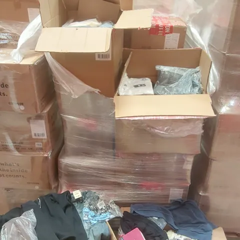 PALLET CONTAINING A VERY LARGE QUANTITY OF BRAND NEW ASSORTED CLOTHING/ACCESSORIES INCLUDING: SUNGLASSES, JEANS, BIKINIS, T-SHIRTS, JUMPERS ECT