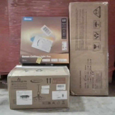 PALLET OF ASSORTED HOUSEHOLD GOODS AND PRODUCTS TO INCLUDE;GOVEE CEILING LIGHT PRO,BED RAIL GUARD,CHANDELIER 
