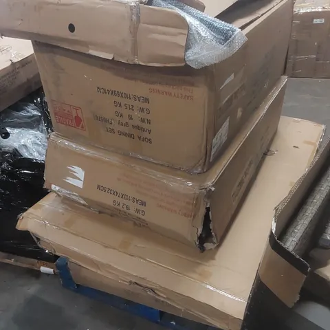 PALLET CONTAINING A LARGE QUANTITY OF ASSORTED GARDEN FURNITURE PARTS ECT