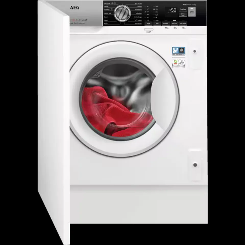AEG 7000 SERIES INTEGRATED PRO STREAM WASHING MACHINE WHITE MODEL L7FE7261BI RRP £625