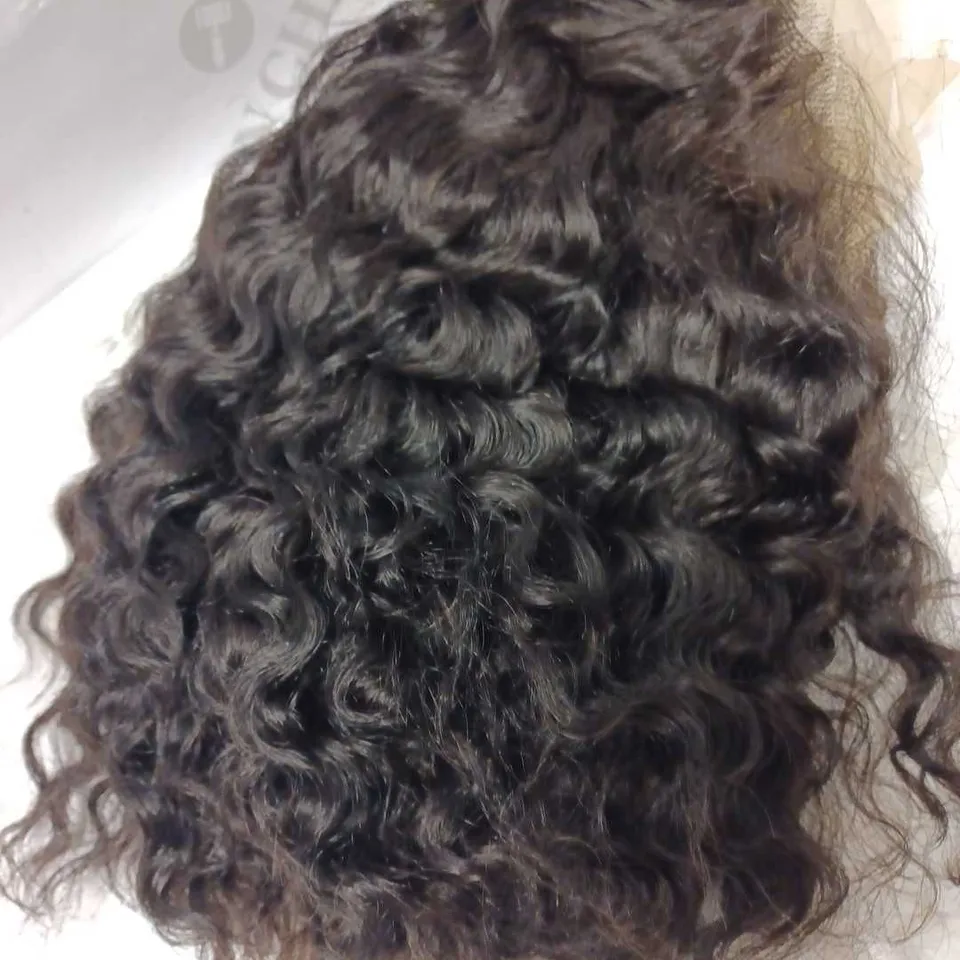 DARK BROWN/BLACK CURLY 10" WIG	