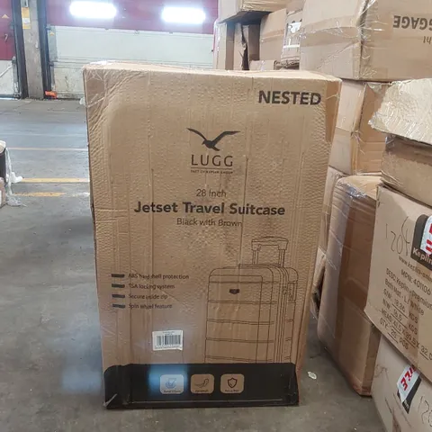 BOXED LUGG LIGHTWEIGHT TRAVEL SUITCASE 
