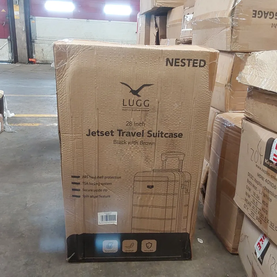 BOXED LUGG LIGHTWEIGHT TRAVEL SUITCASE 