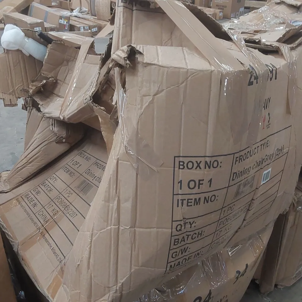 BOXED PAIR OF DARWIN GREY CHAIRS