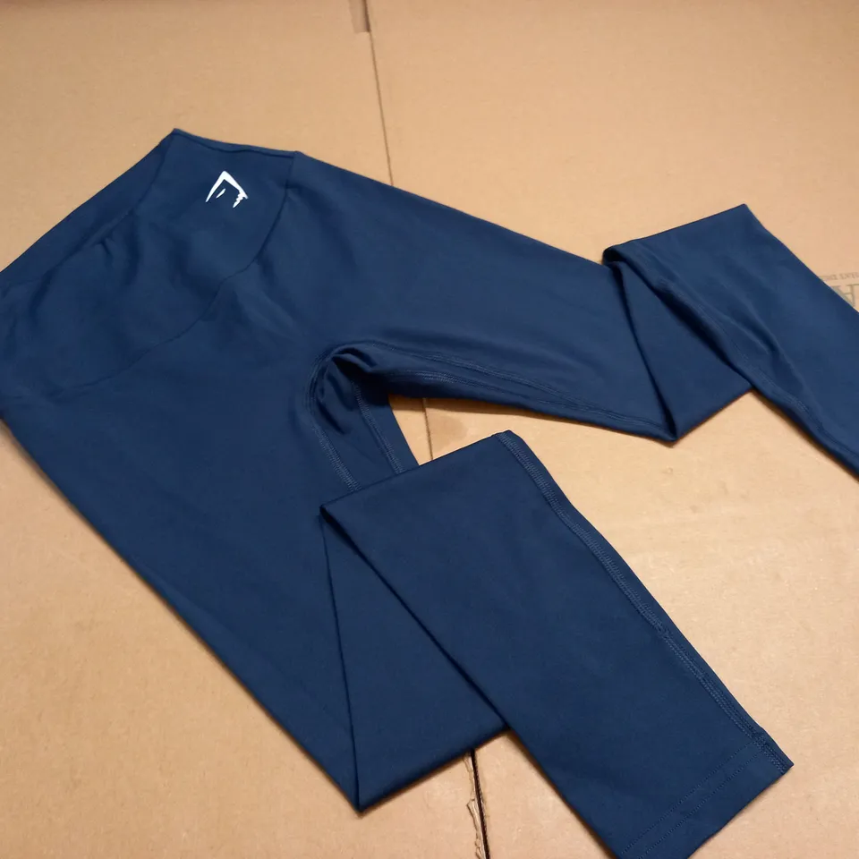 GYMSHARK BLUE TRAINING PANTS - XS