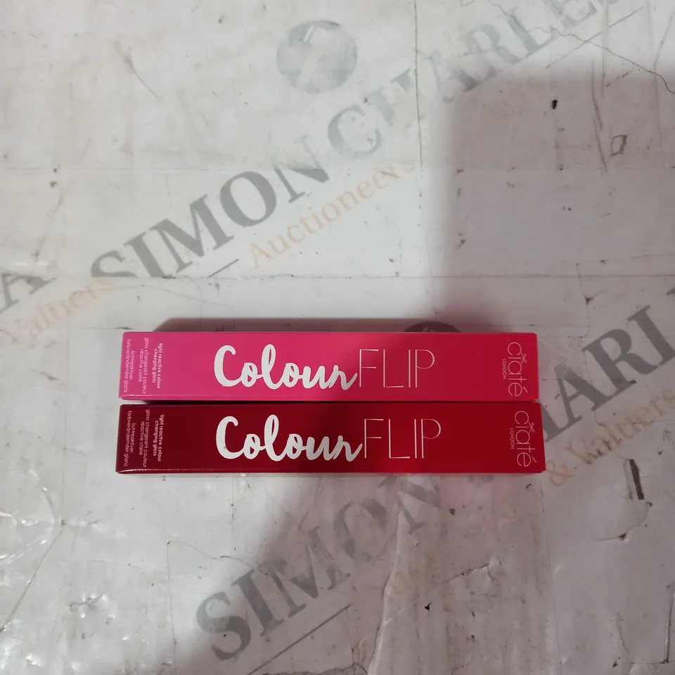 BOX OF 2 CIATE LONDON COLOUR FLIP LIGHT REACTIVE COLOUR CHANGING GLOSS 