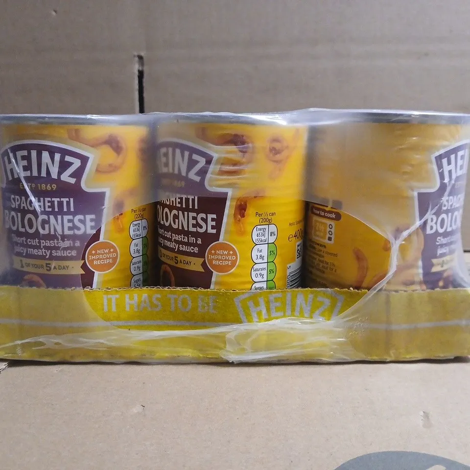 HEINZ SPAGHETTI BOLOGNESE MULTIPACK (6 TINS)