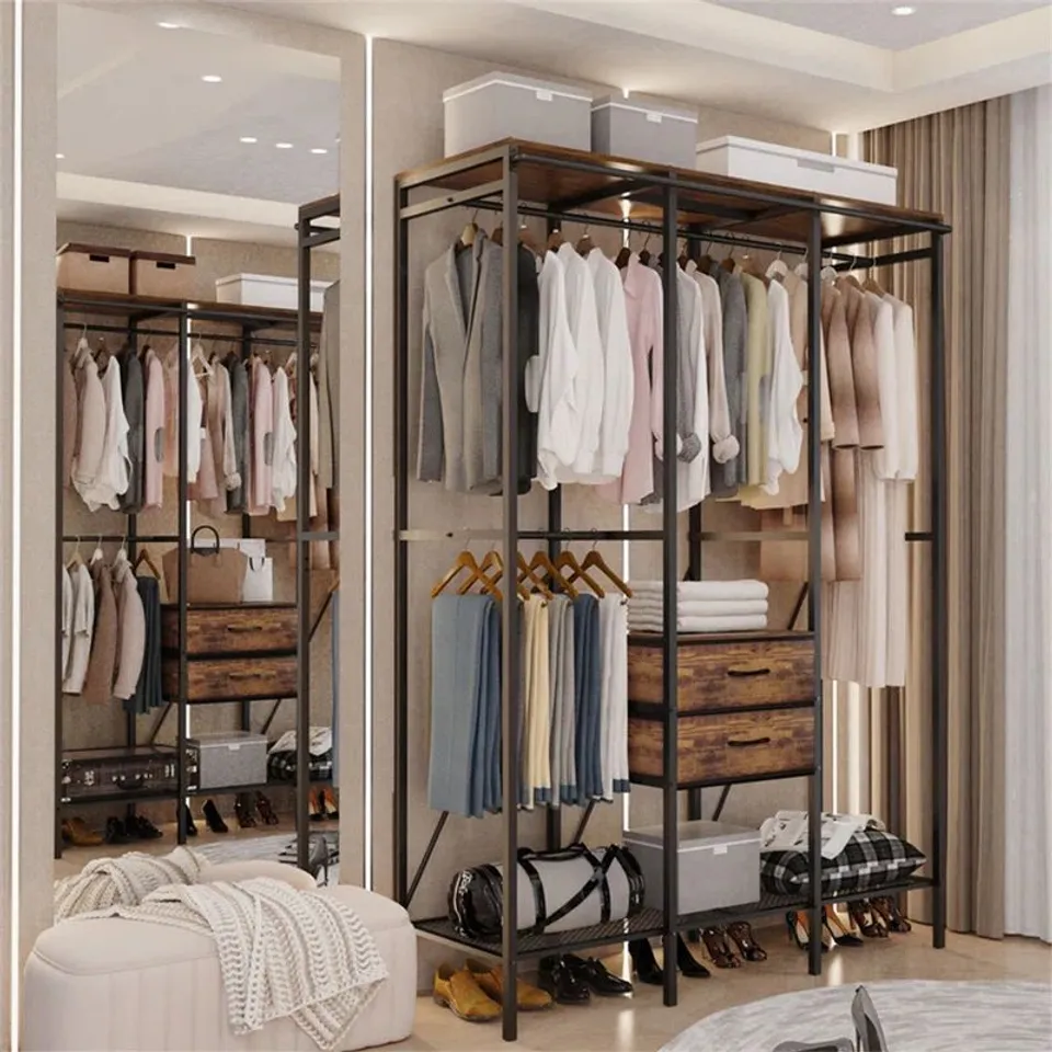 BOXED ANESU 150CM FREESTANDING CLOTHES RACK (2 BOXES)