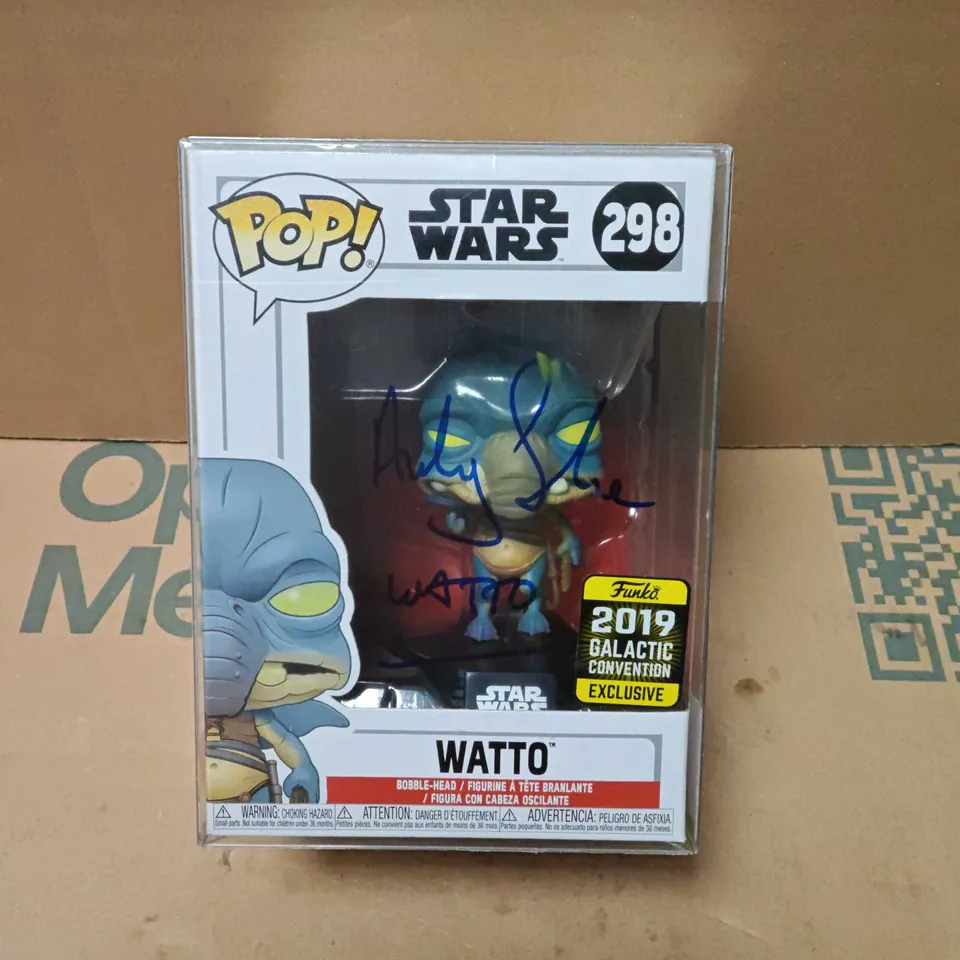FUNKO POP! STAR WARS WATTO – GALACTIC CONVENTION EXCLUSIVE 2019, SIGNED