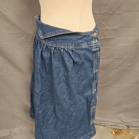 DAMSON MADDER HOLLIS MIDI SKIRT IN DALLAS WASH INDIGO SIZE 12