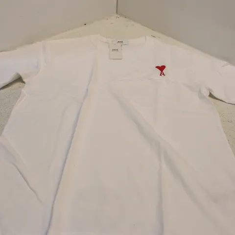 AMI ALEXANDRE MATTIUSSI WHITE T-SHIRT – MEN'S L