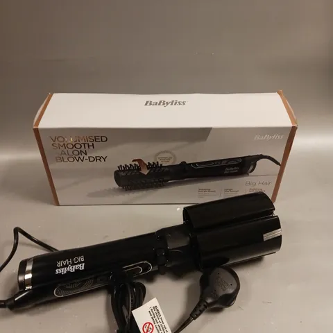 BOXED BABYLISS BIG HAIR ROTATING HOT AIR BRUSH 