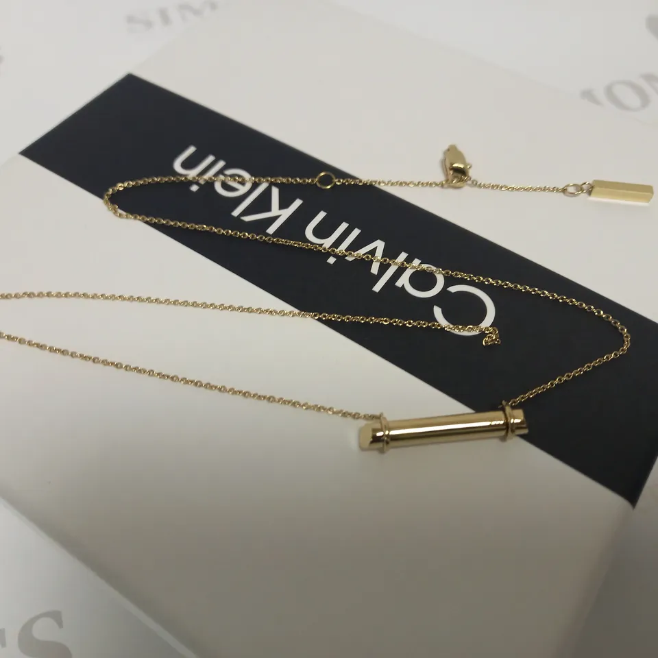 CALVIN KLEIN ELONGATED LINEAR LADIES NECKLACE RRP £89