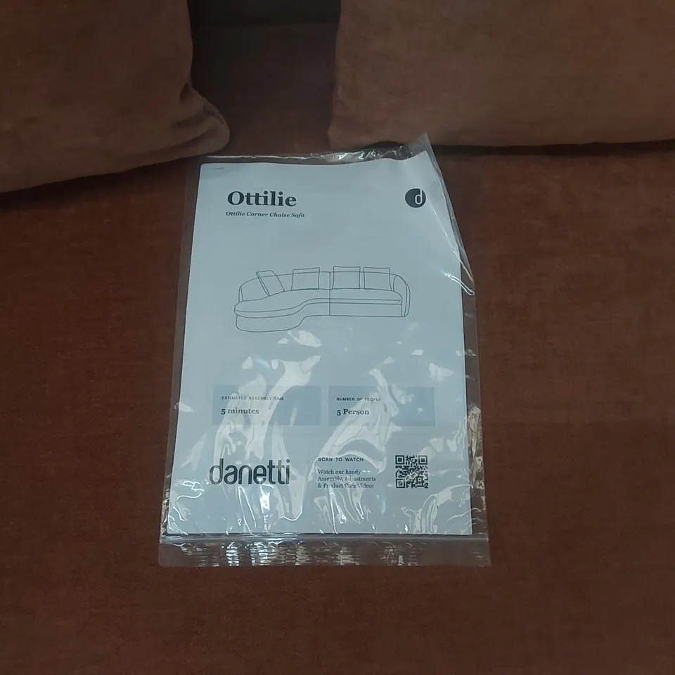 QUALITY DESIGNER DANETTI OTTILIE CORNER CHAISE SOFA 