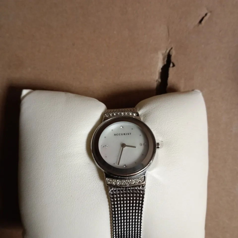 ACCURIST STAINLESS STEEL MESH BRACELET WATCH