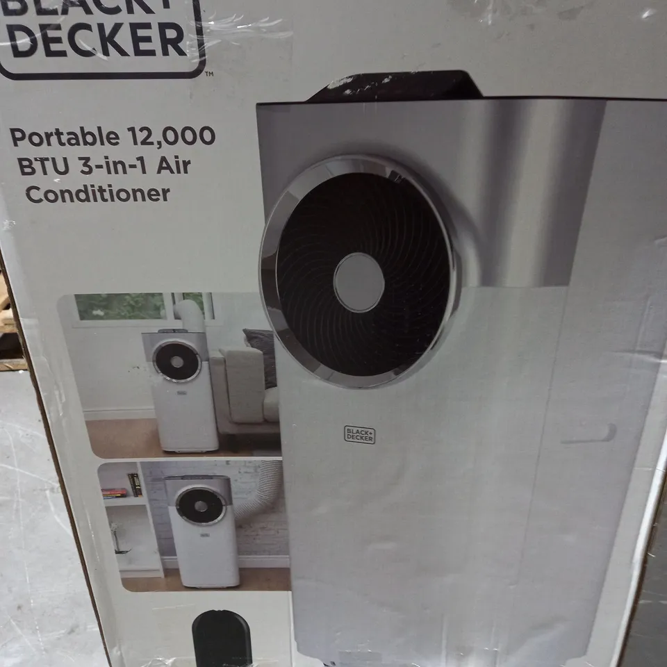 BLACK AND DECKER - PORTABLE 12,000 BTU 3-IN-1 AIR CONDITIONER COLLECTION ONLY