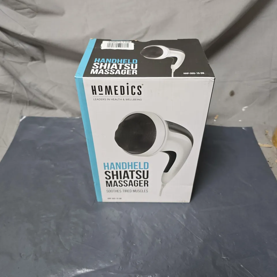 BOXED HOMEDICS HANDHELD SHIATSU MASSAGER HHP-355-15-GB