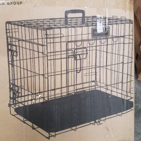 BOXED FURDREAMS 30" FOLDING METAL DOG CAGE